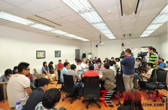 圖為可口可樂山西飲料公司召開記者發布會現場圖。 圖為可口可樂山西飲料公司召開記者發布會現場圖。